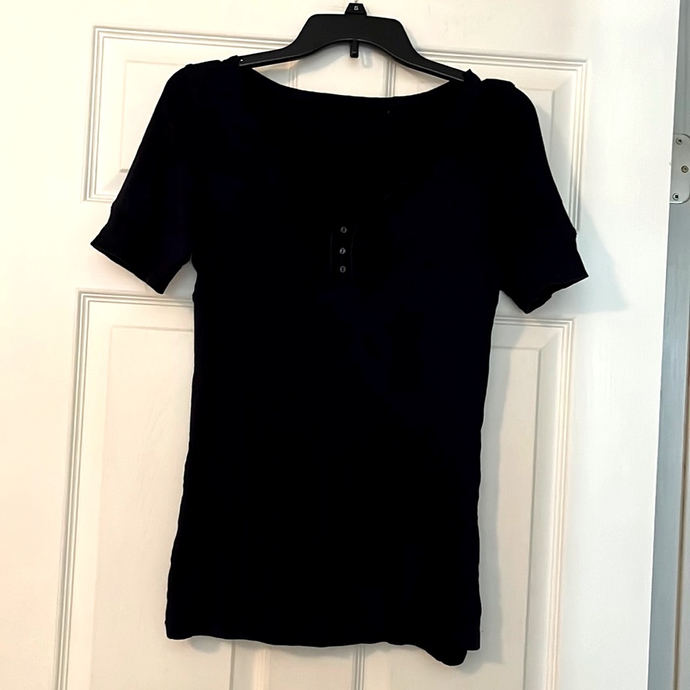 JUNIORS BASIC BLACK TOP : SIZE XL